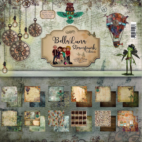 Bella Luna Crafts Steampunk 8x8 Inch Collection Pack (BLC-0001/s)