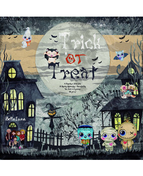 Bella Luna Crafts Trick or Treat 8x8 Inch Collection Pack (BLC-0010/s)