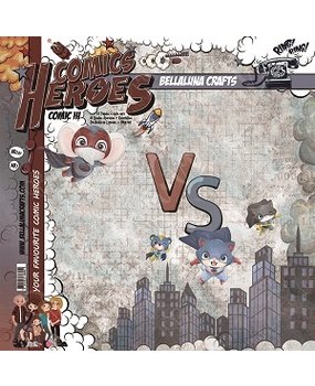 Bella Luna Crafts Comic Heroes 8x8 Inch Collection Pack (BLC-0015/s)
