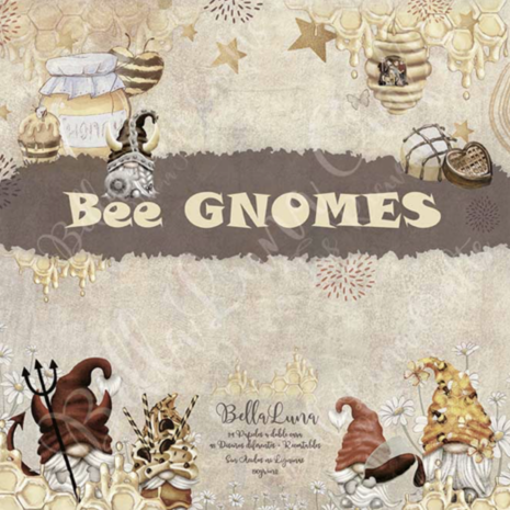 Bella Luna Crafts Bee Gnomes 8x8 Inch Collection Pack (BLC-0017/s) Bella Luna Crafts Bee Gnomes 8x8 Inch Collection Pack (BLC-0017/s)