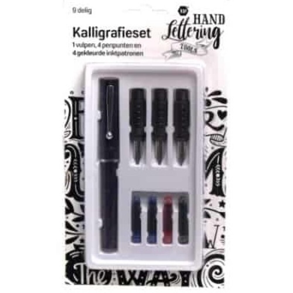 Make by Me! Handlettering Kalligrafieset 9 Delig Make by Me! Handlettering Kalligrafieset 9 Delig