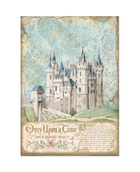 Stamperia Sleeping Beauty Rice Paper A4 Castle (DFSA4569) Stamperia Sleeping Beauty Rice Paper A4 Castle (DFSA4569)