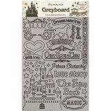Stamperia Sleeping Beauty Greyboard A4 Castle (KLSPDA431)