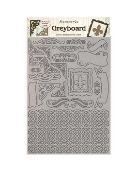 Stamperia Sleeping Beauty Greyboard A4 Frames (KLSPDA432) Stamperia Sleeping Beauty Greyboard A4 Frames (KLSPDA432)