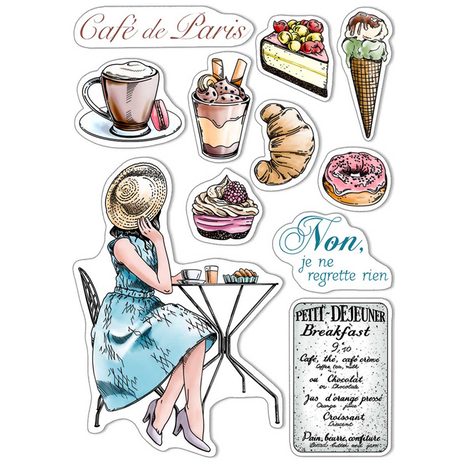 Ciao Bella Papercrafting La Boulangerie A5 Clear Stamps (PS8003)