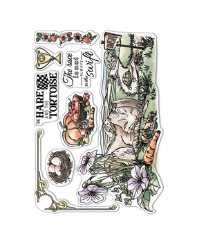 Ciao Bella Papercrafting The Hare And The Tortoise A5 Clear Stamps (PS8005) Ciao Bella Papercrafting The Hare And The Tortoise A5 Clear Stamps (PS8005)
