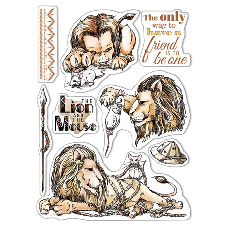 Ciao Bella Papercrafting The Lion And The Mouse A5 Clear Stamps (PS8006) Ciao Bella Papercrafting The Lion And The Mouse A5 Clear Stamps (PS8006)