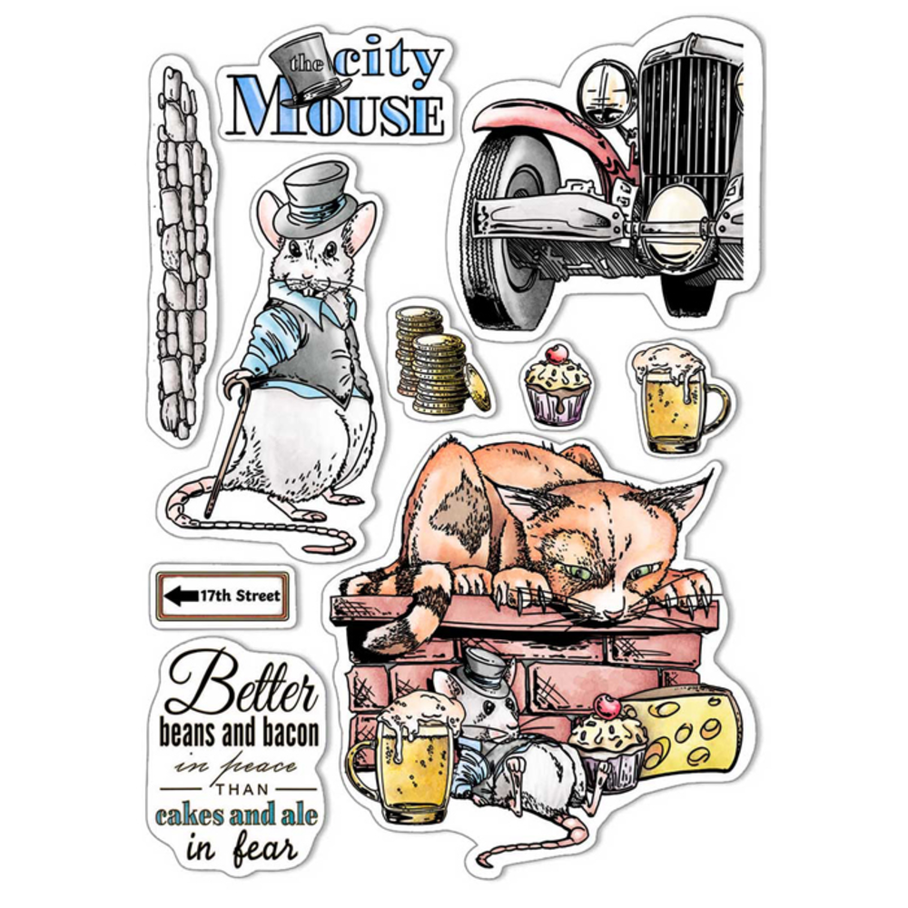 Ciao Bella Papercrafting The City Mouse A5 Clear Stamps (PS8008) Ciao Bella Papercrafting The City Mouse A5 Clear Stamps (PS8008)