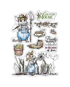 Ciao Bella Papercrafting The Country Mouse A5 Clear Stamps (PS8009) Ciao Bella Papercrafting The Country Mouse A5 Clear Stamps (PS8009)