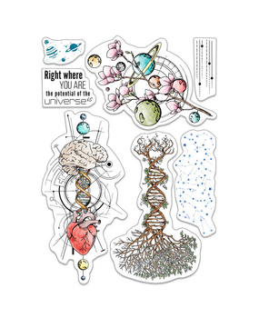 Ciao Bella Papercrafting Universe Is Heart And Mind A5 Clear Stamps (PS8011) Ciao Bella Papercrafting Universe Is Heart And Mind A5 Clear Stamps (PS8011)