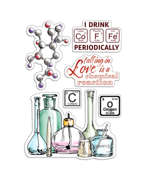 Ciao Bella Papercrafting Chemical Reaction A6 Clear Stamps (PS6062) Ciao Bella Papercrafting Chemical Reaction A6 Clear Stamps (PS6062)