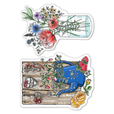 Ciao Bella Papercrafting Fraises Et Fleurs Savages A6 Clear Stamps (PS6066)