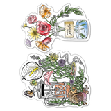 Ciao Bella Papercrafting Thé Et Mon Fleurs A6 Clear Stamps (PS6067)