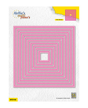 Nellie Snellen Multi Frame Dies Double stitchlines: Square (MFD148) Nellie Snellen Multi Frame Dies Double stitchlines: Square (MFD148)