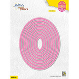 Nellie Snellen Multi Frame Dies Double stitchlines: Oval (MFD149)