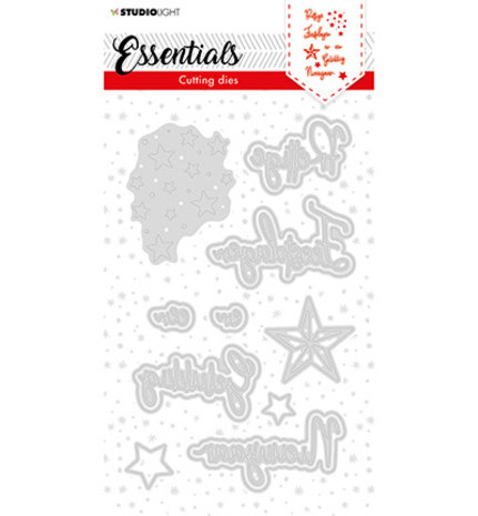 Studio Light Essentials Snijmal Christmas Prettige Feestdagen nr.59 (SL-ES-CD59)