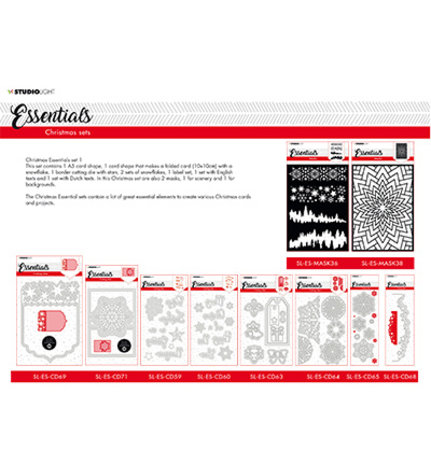 Studio Light Essentials Snijmal Christmas Prettige Feestdagen nr.59 (SL-ES-CD59)