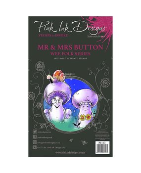 Pink Ink Designs Mr. & Mrs. Button A6 Clear Stamp Set (PI113) Pink Ink Designs Mr. & Mrs. Button A6 Clear Stamp Set (PI113)