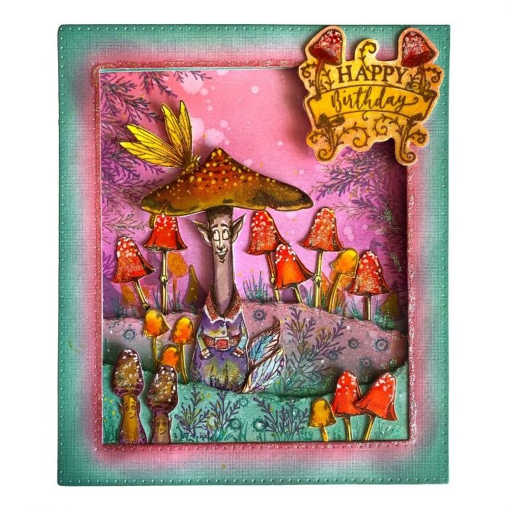 Pink Ink Designs Shitake Happens A6 Clear Stamp Set (PI114)