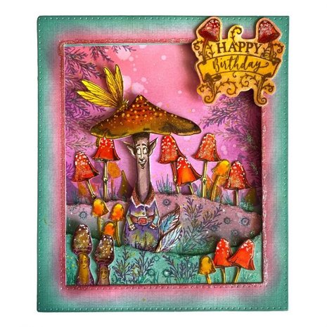 Pink Ink Designs Shitake Happens A6 Clear Stamp Set (PI114)