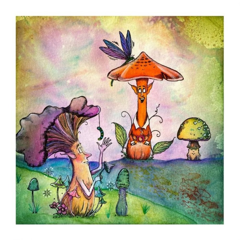 Pink Ink Designs Shitake Happens A6 Clear Stamp Set (PI114)