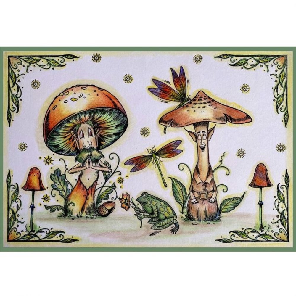 Pink Ink Designs Shitake Happens A6 Clear Stamp Set (PI114)