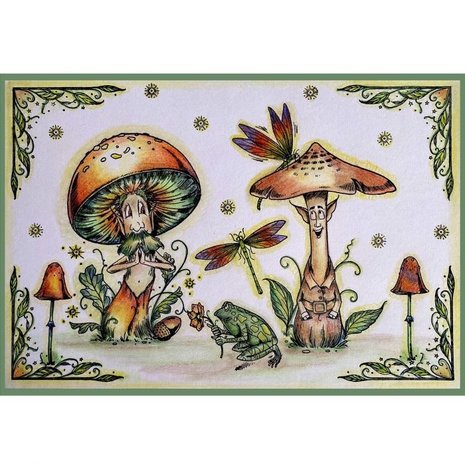 Pink Ink Designs Shitake Happens A6 Clear Stamp Set (PI114)