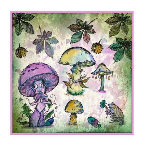 Pink Ink Designs Toadally Amazing A6 Clear Stamp Set (PI115)