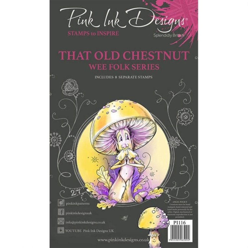 Pink Ink Designs That Old Chestnut A6 Clear Stamp Set (PI116)