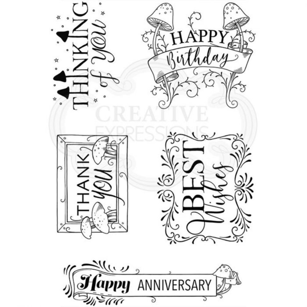 Pink Ink Designs Say It With Words A6 Clear Stamp Set (PI118) Pink Ink Designs Say It With Words A6 Clear Stamp Set (PI118)