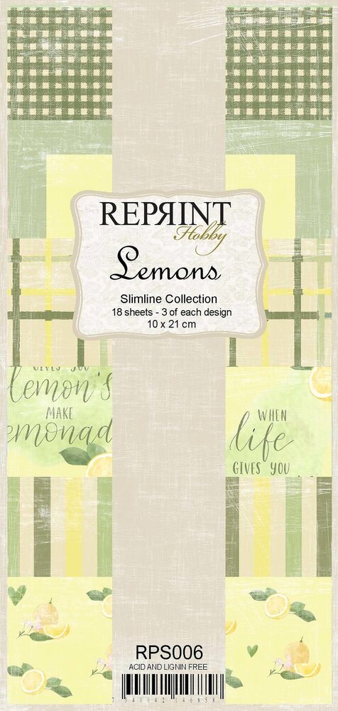 Reprint Lemons Slimline Paper Pack (RPS006) Reprint Lemons Slimline Paper Pack (RPS006)