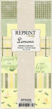 Reprint Lemons Slimline Paper Pack (RPS006) Reprint Lemons Slimline Paper Pack (RPS006)