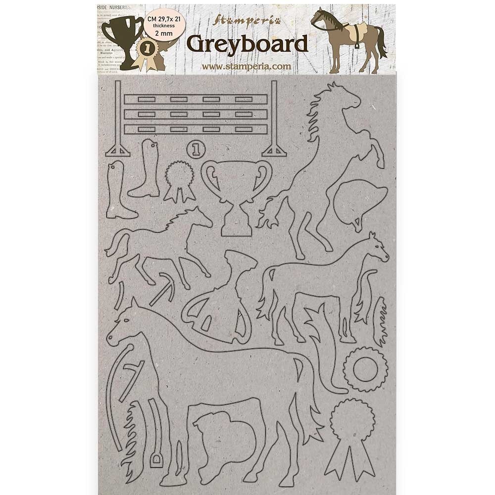 Stamperia Romantic Horses Greyboard A4 Trophy (KLSPDA434) Stamperia Romantic Horses Greyboard A4 Trophy (KLSPDA434)