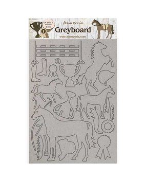 Stamperia Romantic Horses Greyboard A4 Trophy (KLSPDA434)* Stamperia Romantic Horses Greyboard A4 Trophy (KLSPDA434)*