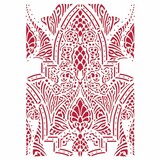 Stamperia Masking Stencil A4 Romantic Horses Saddle Pattern (KSG469)*