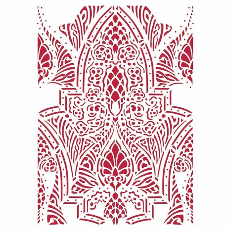 Stamperia Masking Stencil A4 Romantic Horses Saddle Pattern (KSG469) Stamperia Masking Stencil A4 Romantic Horses Saddle Pattern (KSG469)