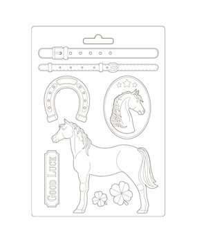 Stamperia Soft Mould A4 Romantic Horses Standing Horse (K3PTA4500)* Stamperia Soft Mould A4 Romantic Horses Standing Horse (K3PTA4500)*