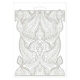 Stamperia Romantic Horses Texture Impression Soft Mould A5 Saddle Pattern (K3PTA583)*