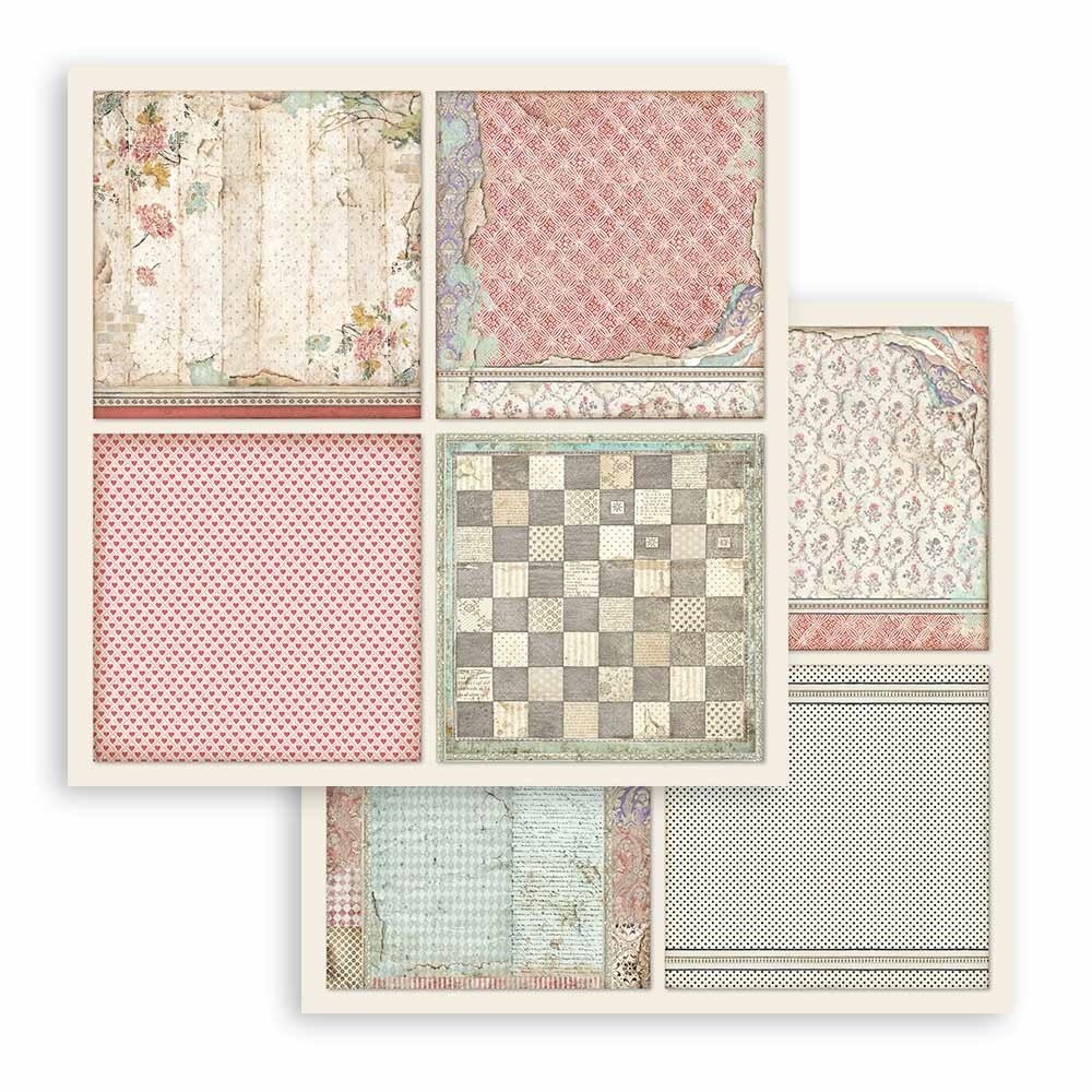 Stamperia Alice in Wonderland and Through the Looking Glass 12x12 Inch MAXI PAD (SBBXL12) Stamperia Alice in Wonderland and Through the Looking Glass 12x12 Inch MAXI PAD (SBBXL12)
