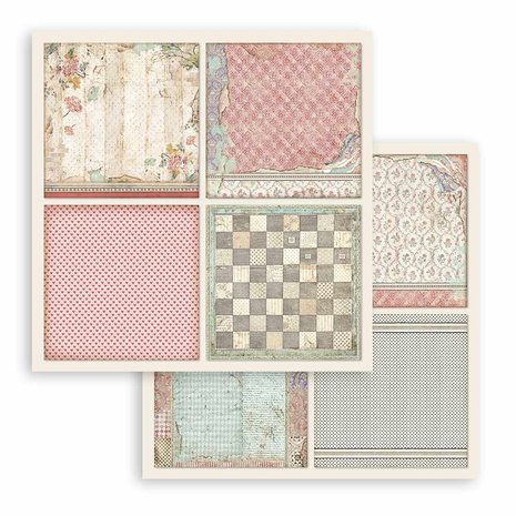 Stamperia Alice in Wonderland and Through the Looking Glass 12x12 Inch MAXI PAD (SBBXL12) Stamperia Alice in Wonderland and Through the Looking Glass 12x12 Inch MAXI PAD (SBBXL12)