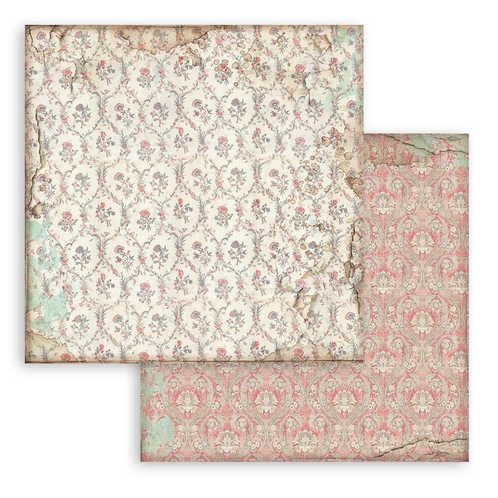 Stamperia Alice Backgrounds 8x8 Inch Paper Pack (SBBS46) Stamperia Alice Backgrounds 8x8 Inch Paper Pack (SBBS46)