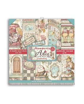 Stamperia Alice Through the Looking Glass 8x8 Inch Paper Pack (SBBS42) Stamperia Alice Through the Looking Glass 8x8 Inch Paper Pack (SBBS42)
