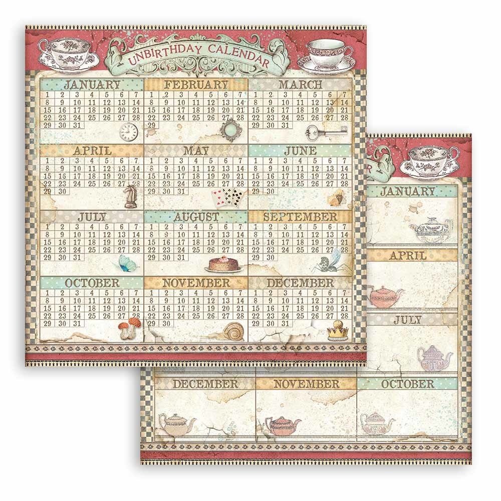 Stamperia Alice Through the Looking Glass 8x8 Inch Paper Pack (SBBS42) Stamperia Alice Through the Looking Glass 8x8 Inch Paper Pack (SBBS42)