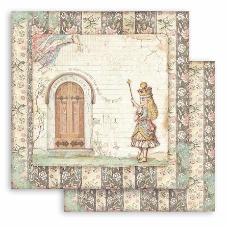 Stamperia Alice Through the Looking Glass 8x8 Inch Paper Pack (SBBS42) Stamperia Alice Through the Looking Glass 8x8 Inch Paper Pack (SBBS42)
