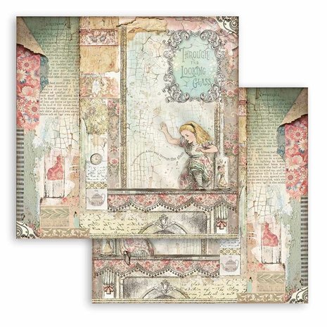 Stamperia Alice Through the Looking Glass 8x8 Inch Paper Pack (SBBS42) Stamperia Alice Through the Looking Glass 8x8 Inch Paper Pack (SBBS42)