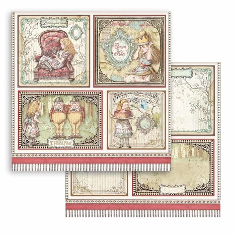 Stamperia Alice Through the Looking Glass 8x8 Inch Paper Pack (SBBS42) Stamperia Alice Through the Looking Glass 8x8 Inch Paper Pack (SBBS42)