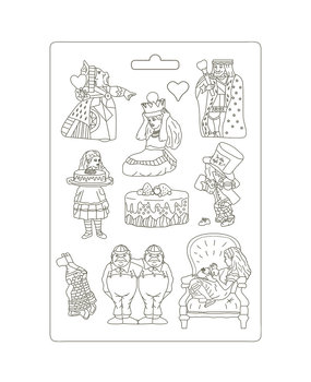 Stamperia Soft Mould A4 Alice Through the Looking Glass King (K3PTA4506) Stamperia Soft Mould A4 Alice Through the Looking Glass King (K3PTA4506)