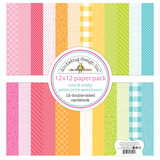 Doodlebug Design Inc. Cute & Crafty 12x12 Inch Petite Print Paper Pack (7291)