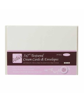 Anita's 5x7 Inch Textured Cards & Envelopes Cream (ANT 1512101) Anita's 5x7 Inch Textured Cards & Envelopes Cream (ANT 1512101)