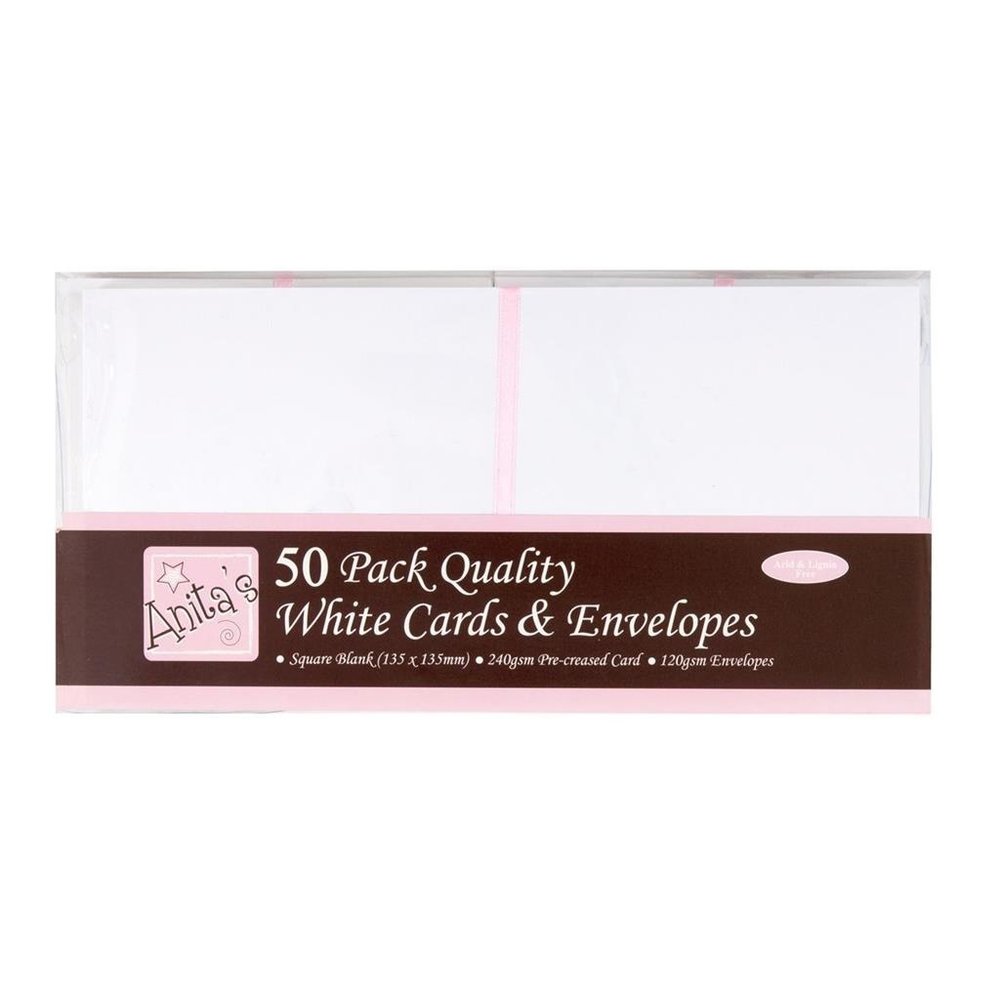 Anita's Square Cards & Envelopes White (ANT 1512020) Anita's Square Cards & Envelopes White (ANT 1512020)